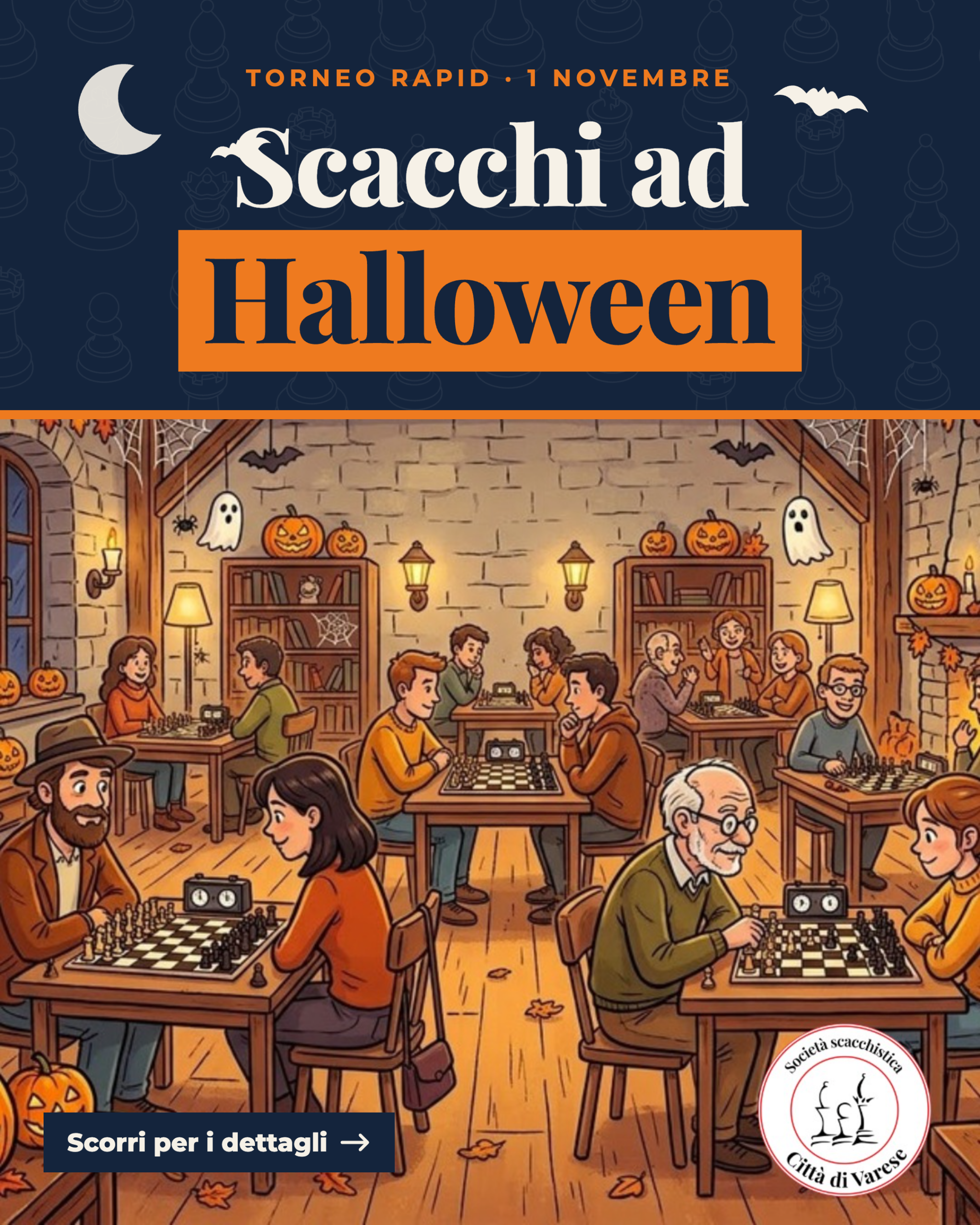 Scacchi a Varese: gli appuntamenti di fine ottobre e novembre tra tornei e serate d’autore
